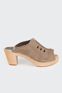 Elin High Clogs 949 - taupe suede