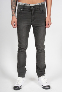 tight jeans, unisex, very light black