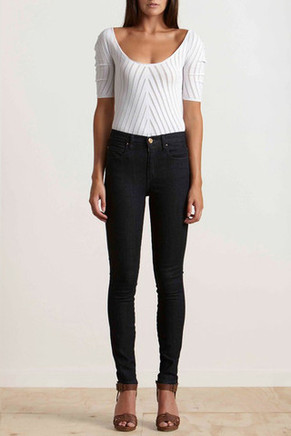 WOMENS cult straight JEANS, true blue