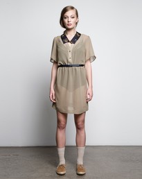 Lionel Dress in Moss by Juliette Hogan