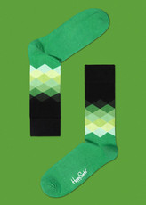 faded diamonds, green