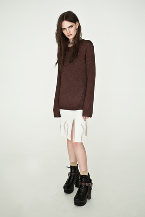 COPPER KNITTED SWEATER, COPPER