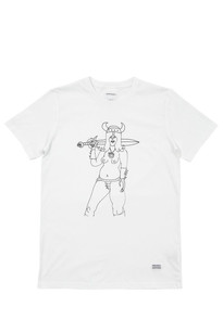 todd james 3 tee, white