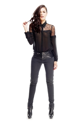 jorge mysterious shirt in black