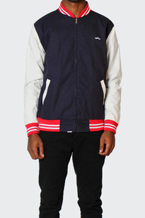 Coach's Jacket, navy/white