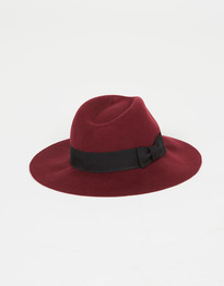 Bow Detail Felt Hat