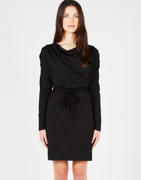 Cowl Neck Merino Dress