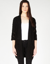 Open Knit Chunky Cardigan