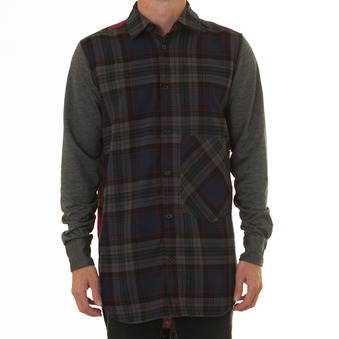 Federation - Dropout Shirt - Navy/Charcoal