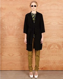 Long Boat Pants in Olive by Karen Walker