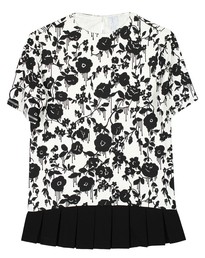 Hyper-Cool Sweater Dress with Stretch Twill Pleats by Karen Walker