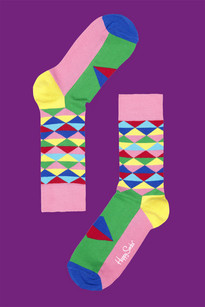 Triangle, green/pink