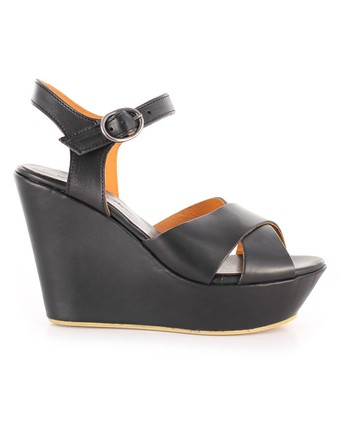 Shannon Wedge in Black by Kathryn Wilson