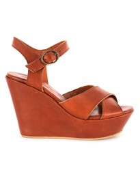 Shannon Wedge in Tan by Kathryn Wilson