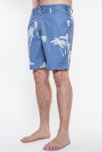 ROYAL PALM TREE SHORTS - Washed Blue