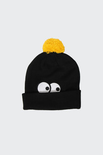 Peeking Bobble Hat, black