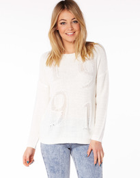 Number Detail Knit Jumper