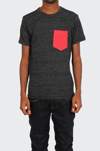Heather Pocket Tee, charcoal heather