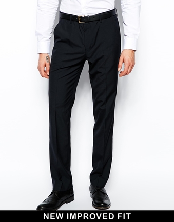 Slim Fit Suit Pants In Navy