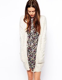 Aran Cardigan in Longer Length