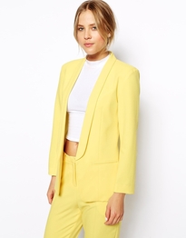 Blazer In Crepe With Slim Lapel