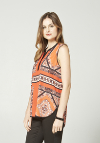Scarf Print Blouse