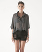 jorge pencey sheer shirt (charcoal)