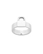 culet men's padlock ring