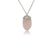 nick von k rose quartz acorn pendant