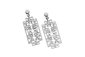 karen walker sterling silver razor earrings