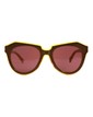 Number One - Brown with Crystal Fluro Orange