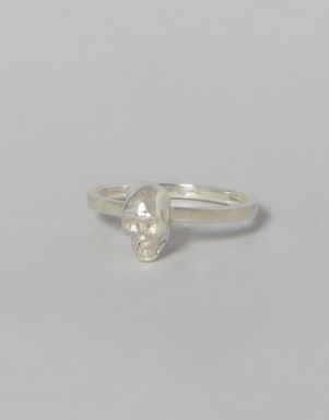 Moth & Dane Silver Skull Ring