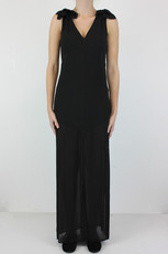 Something Else Sheer Maxi Dress - black