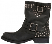 Lipstik Chopper - Boot - Leather -  Black Waxy