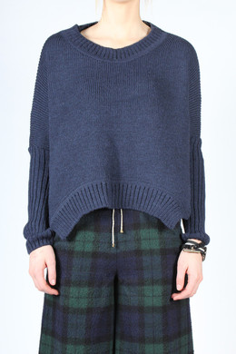 Jago Wide Sweater, navy
