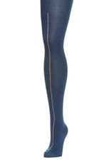 Boucle Seam Tights, deft blue