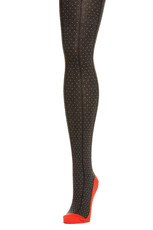 Pin Dot Tights, charcoal