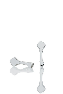 Key Stud Earrings, silver
