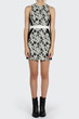 Fools Gold Dress, black and white print/black
