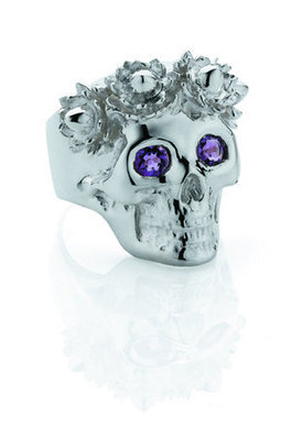 wreath skull ring